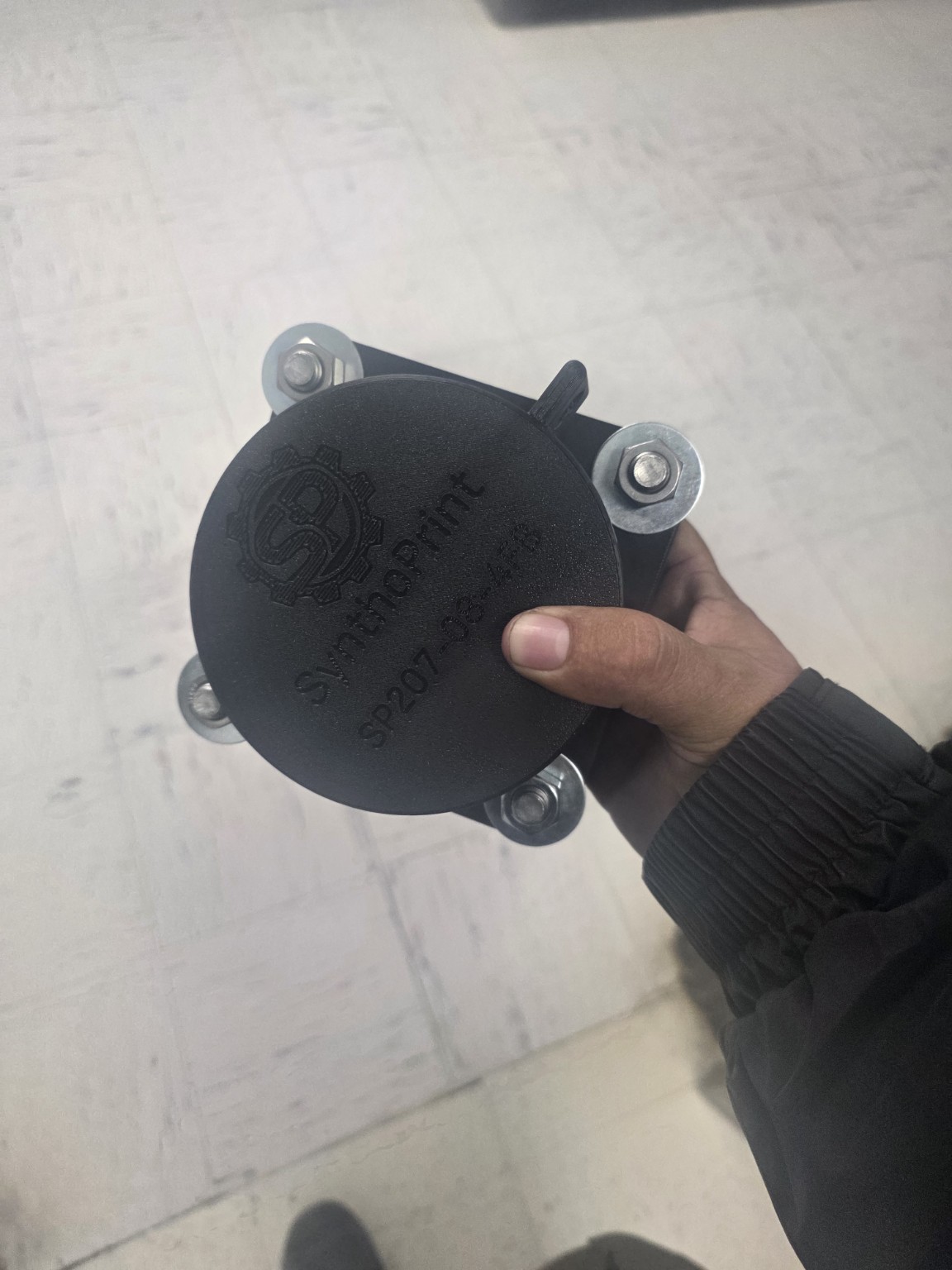 SP207 four bolt flange bearing cover top view
